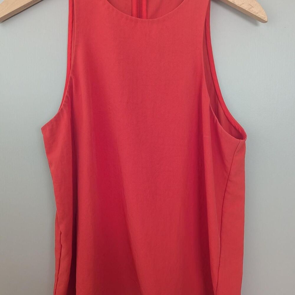 Everlane Women's Red Orange Sleeveless Blouse